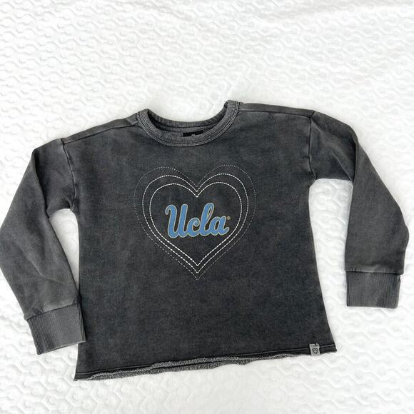 UCLA Kids Sweatshirt Crew neck Heart Stitcing Size 6-6x NWT - Picture 1 of 6